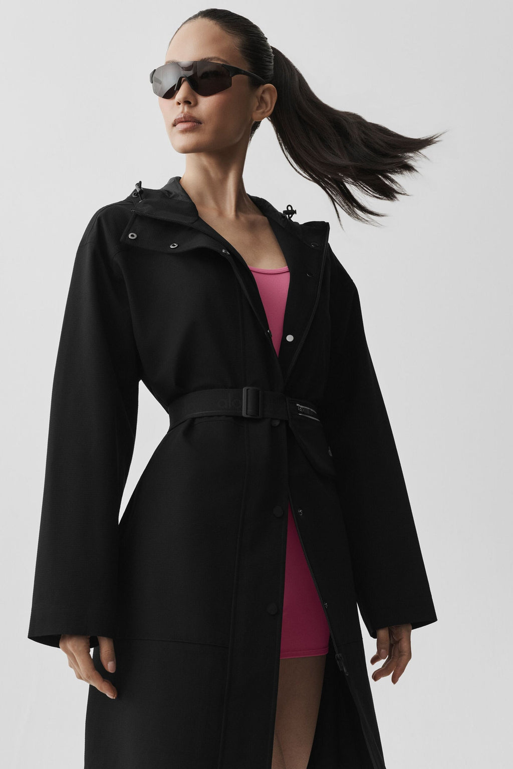 Rain Or Shine Long Coat - Black image 7
