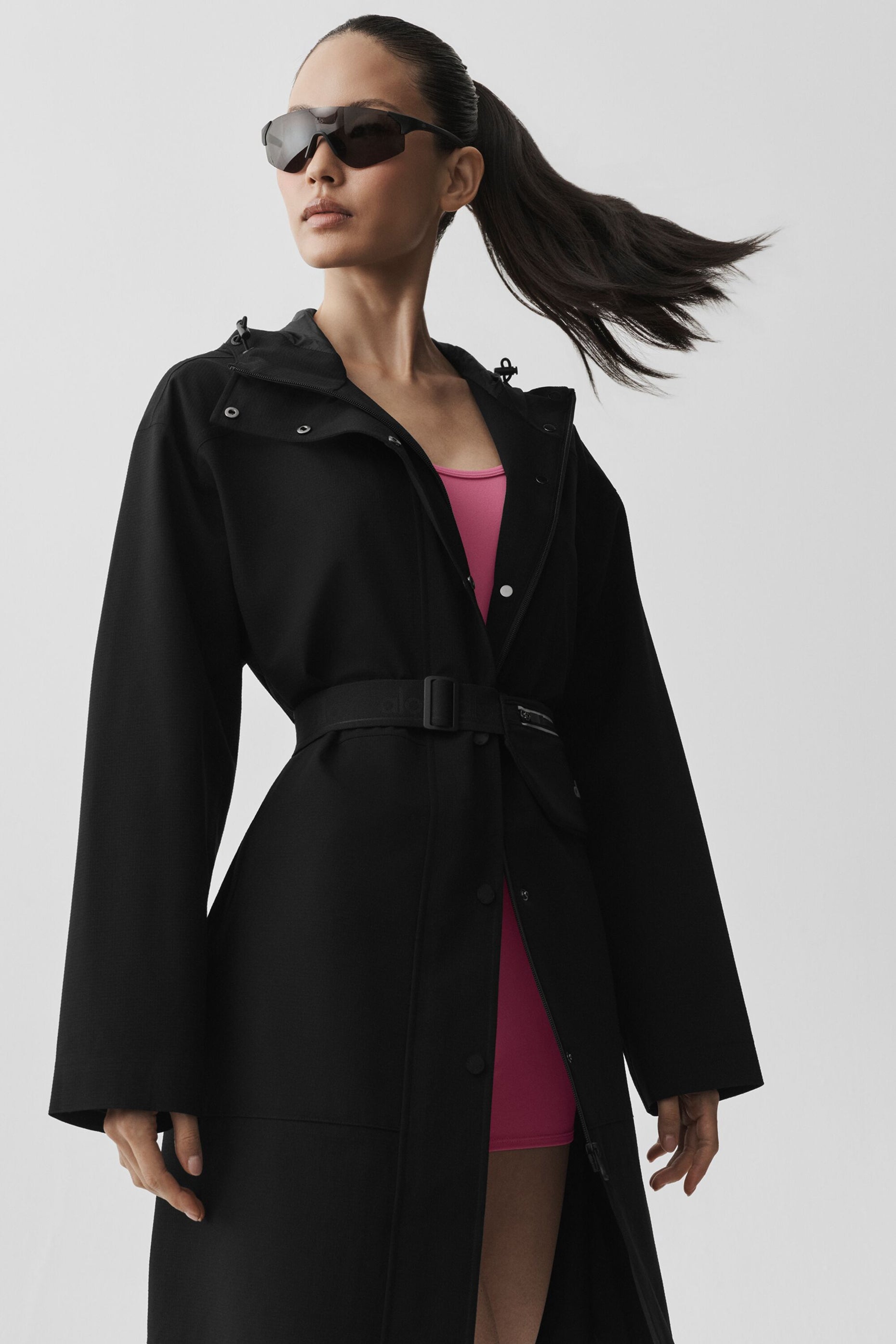 Rain Or Shine Long Coat - Black image 7