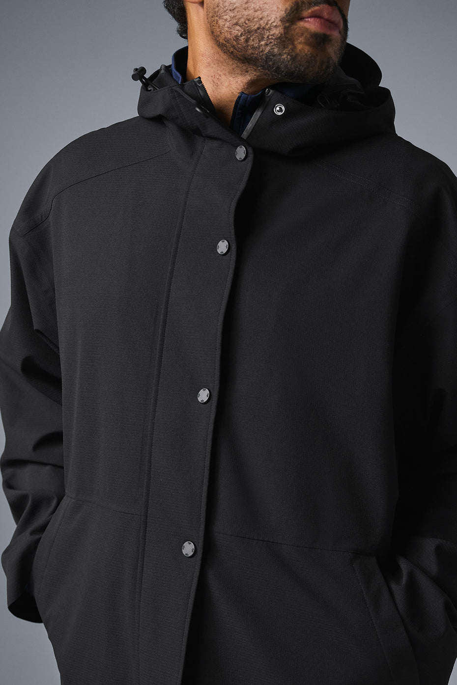 Rain Or Shine Long Coat - Black image 3