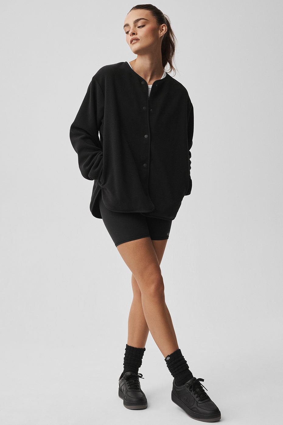 Polar Fleece Take Note Jacket - Black image 5