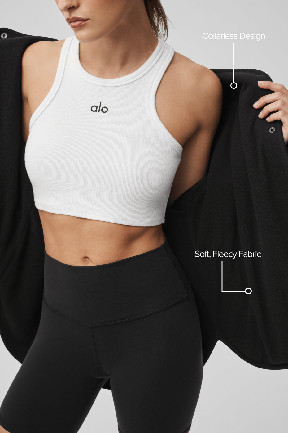 Polar Fleece Take Note Jacket - Black image 2