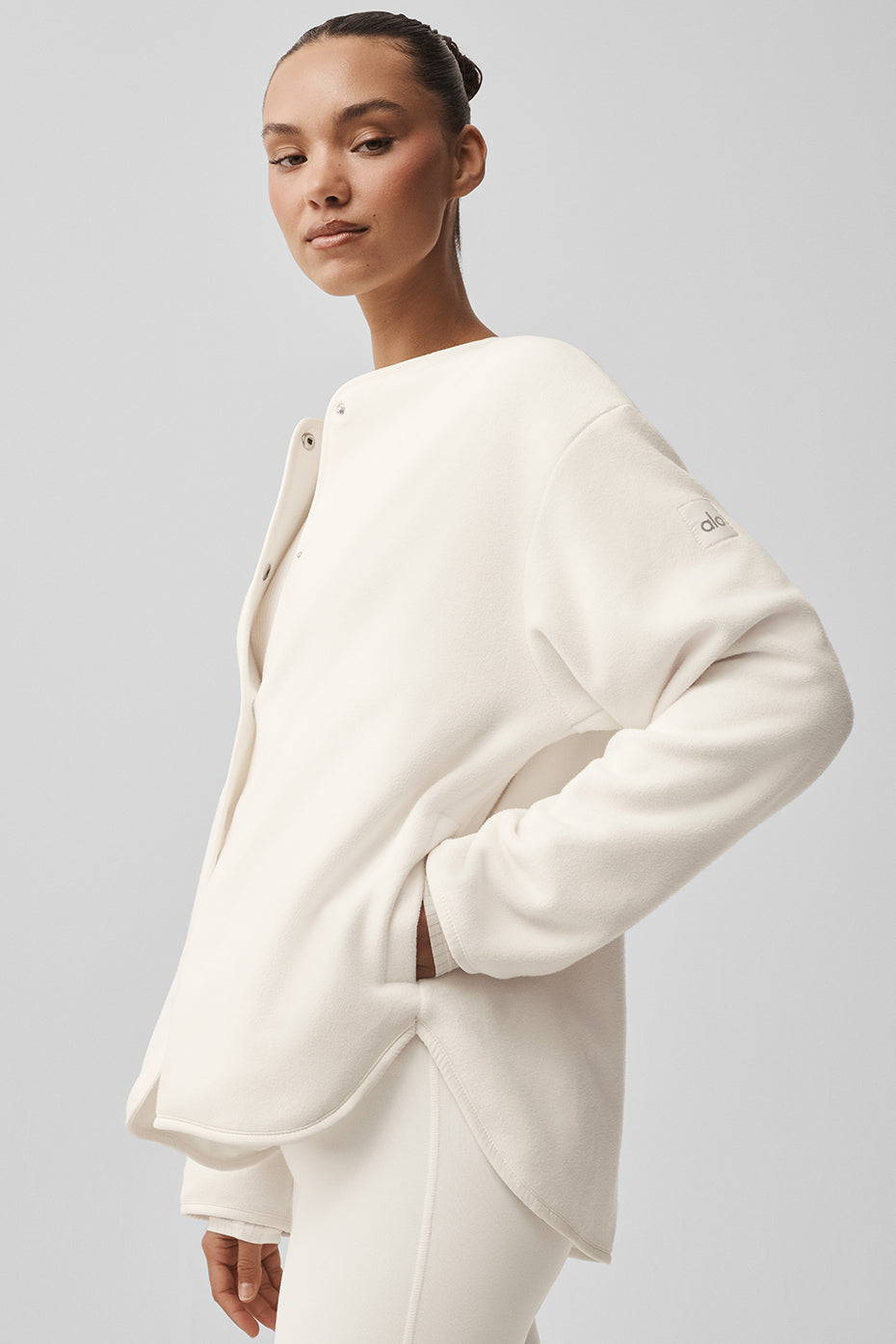 Polar Fleece Take Note Jacket - Ivory image 5