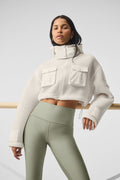 Cropped Engage Cargo Parka - Ivory image 1