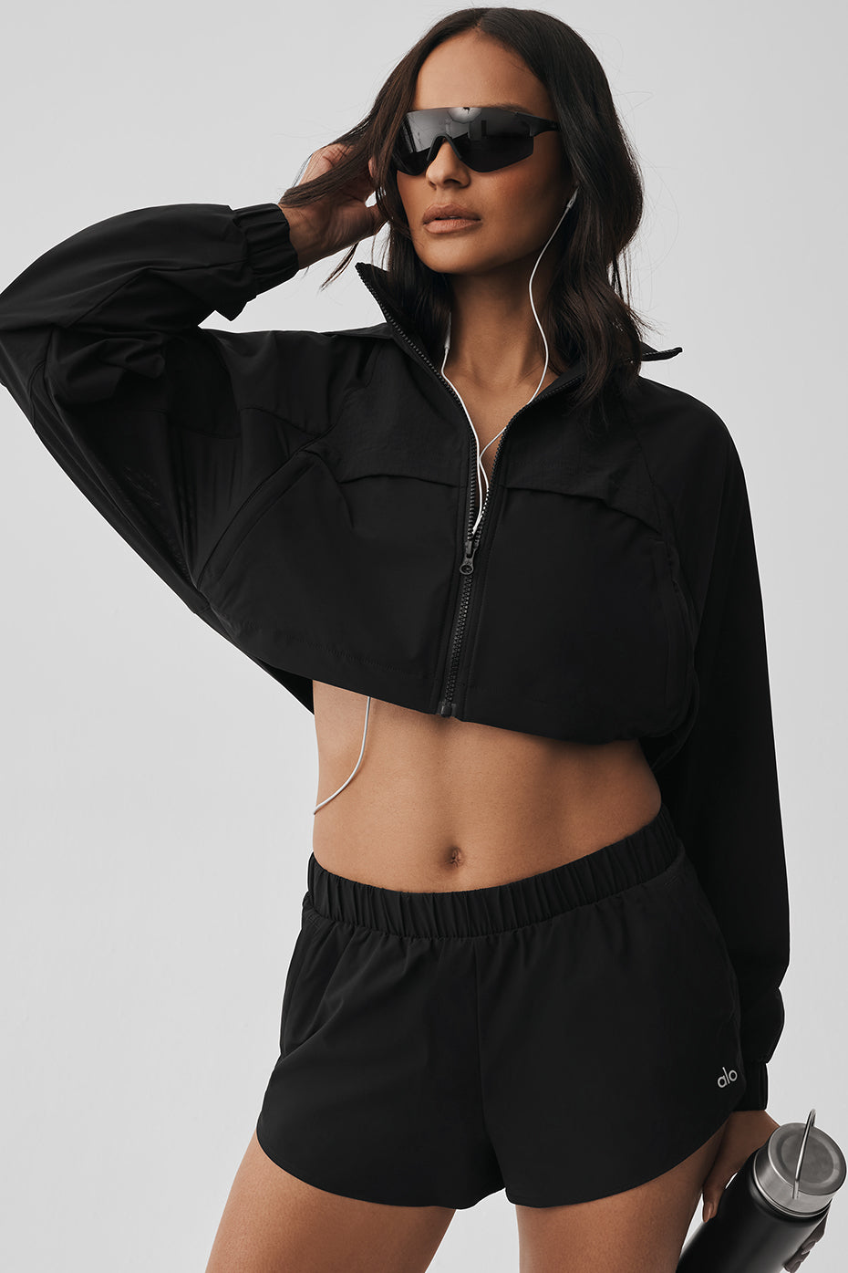Cropped Playmaker Jacket - Black image 3