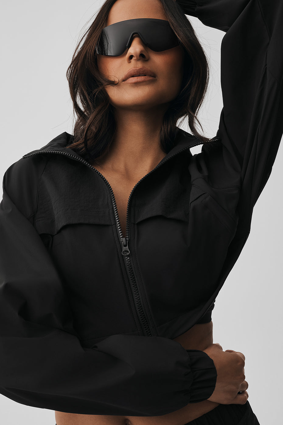 Cropped Playmaker Jacket - Black image 4