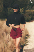 Cropped Playmaker Jacket - Black image 1