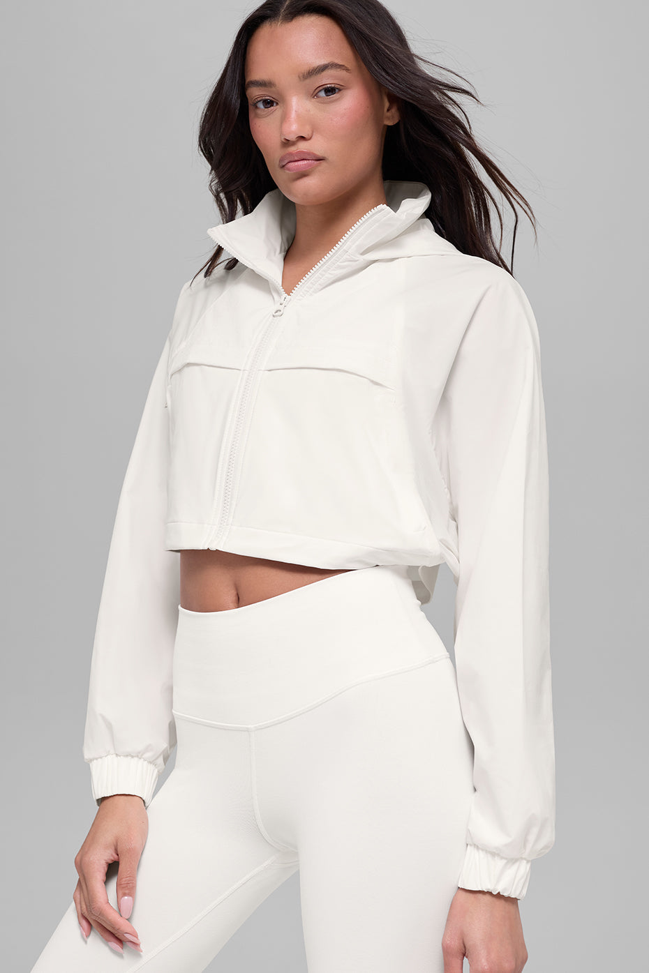 Cropped Playmaker Jacket - Ivory image 1
