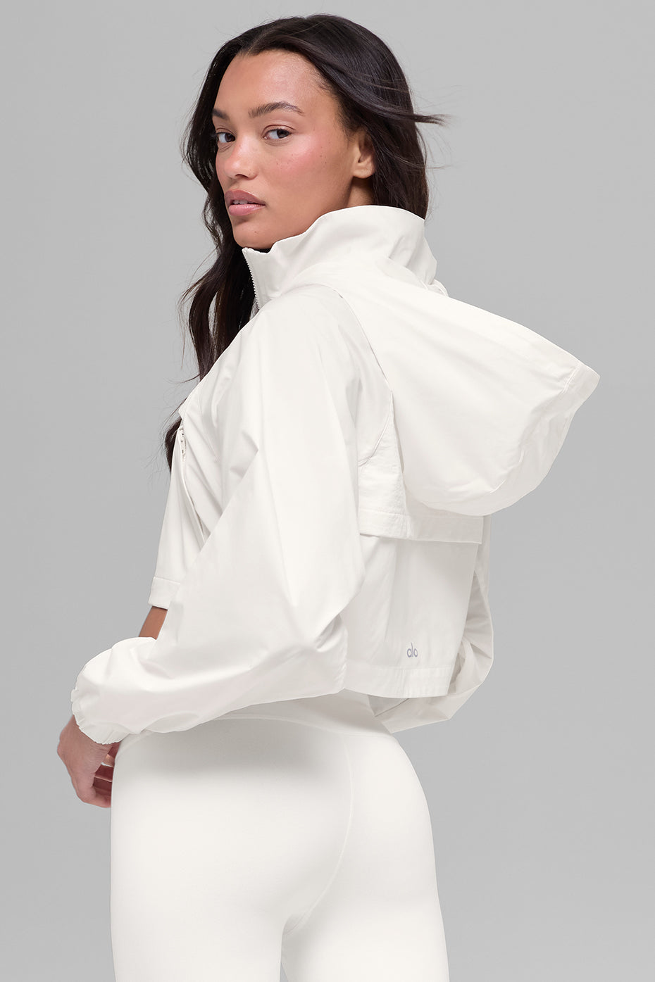 Cropped Playmaker Jacket - Ivory image 3
