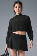 Cropped Doubles Only Full Zip Jacket - Black image 1