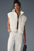 Incline Puffer Vest - Ivory image 1