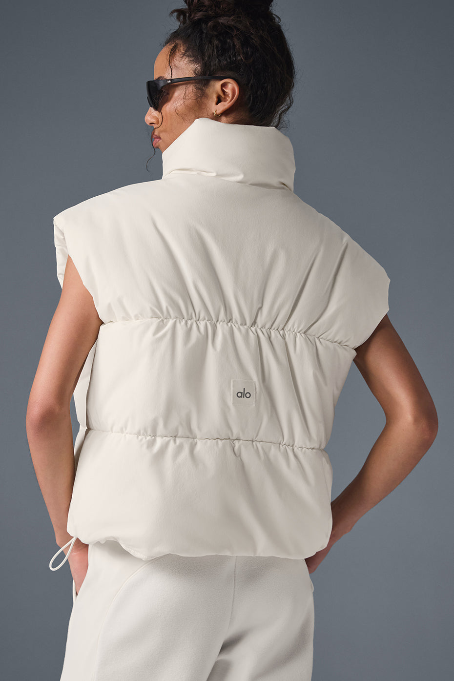 Incline Puffer Vest - Ivory image 3