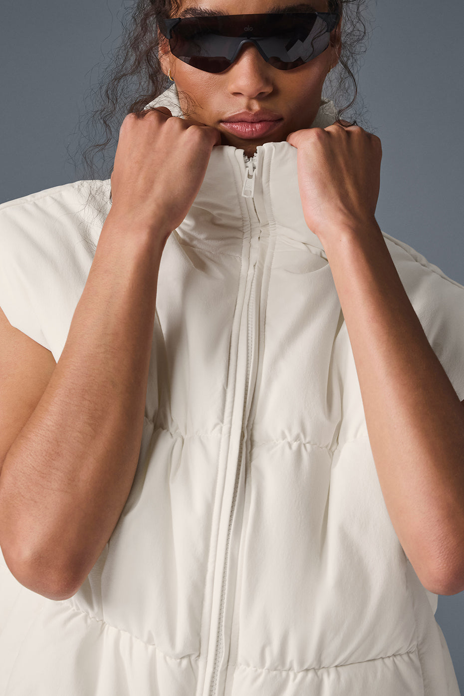 Incline Puffer Vest - Ivory image 5