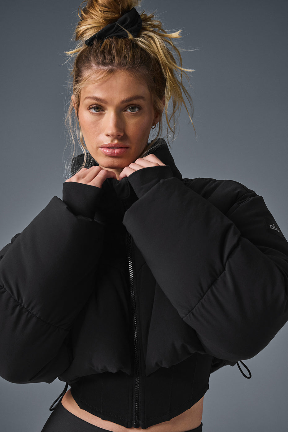 Main Act Corset Puffer - Black image 4
