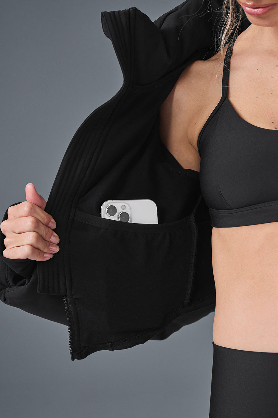 Main Act Corset Puffer - Black image 3