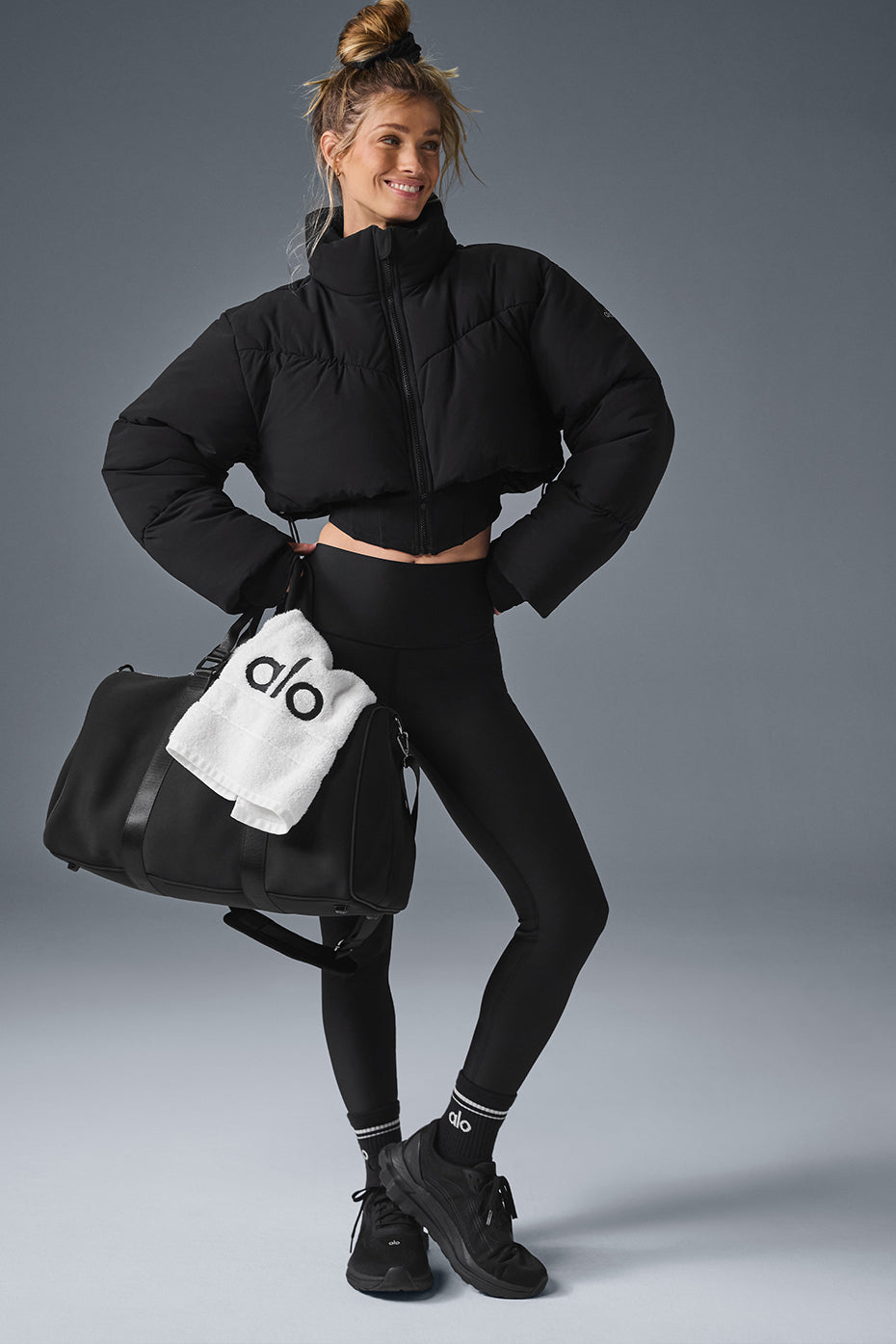 Main Act Corset Puffer - Black image 5