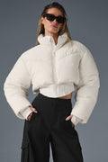 Main Act Corset Puffer - Ivory/Ivory image 1