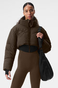 Main Act Corset Puffer - Espresso/Black image 1