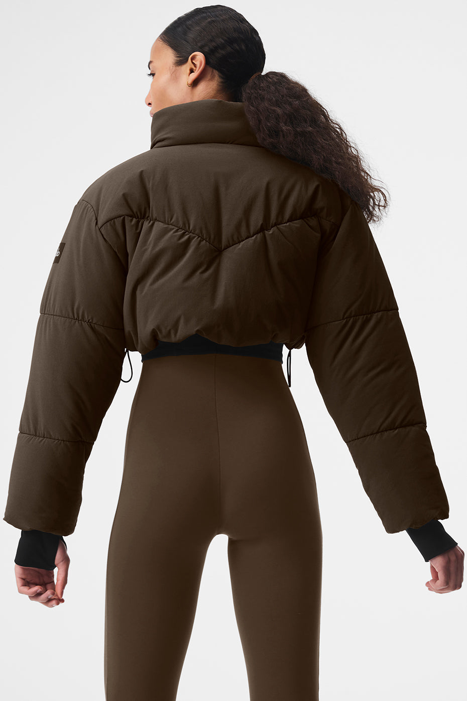 Main Act Corset Puffer - Espresso/Black image 3