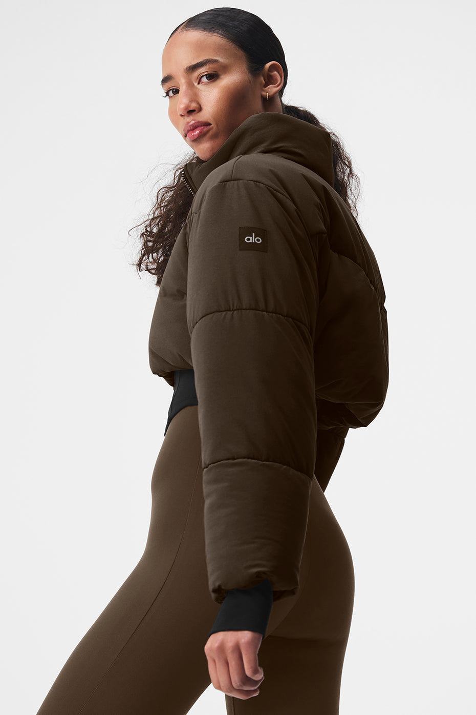 Main Act Corset Puffer - Espresso/Black image 4