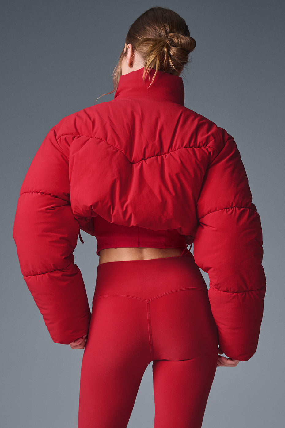 Main Act Corset Puffer - Bold Red image 2