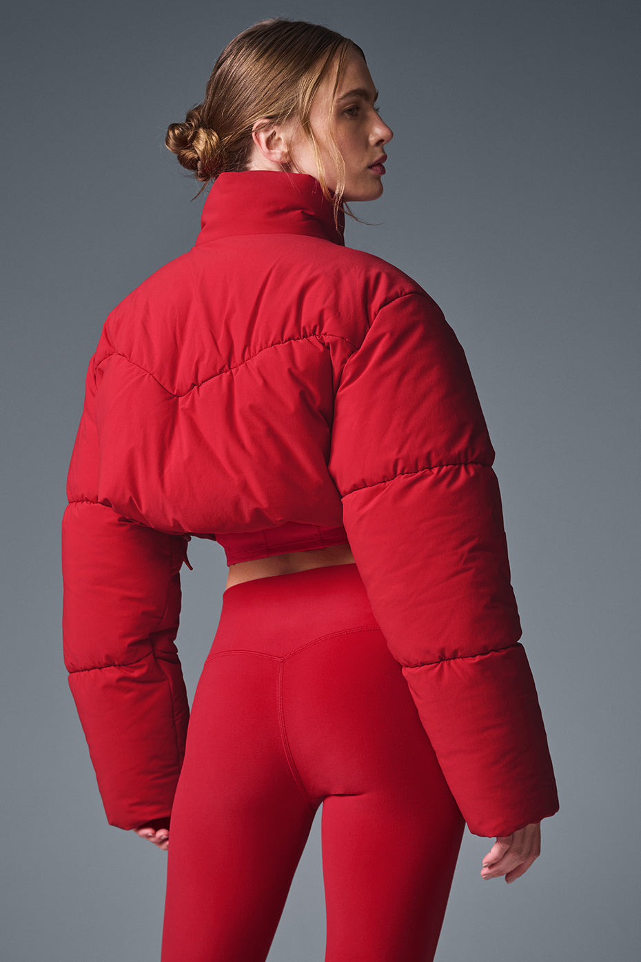 Main Act Corset Puffer - Bold Red image 5