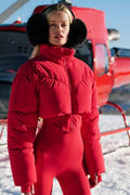 Main Act Corset Puffer - Bold Red image 1