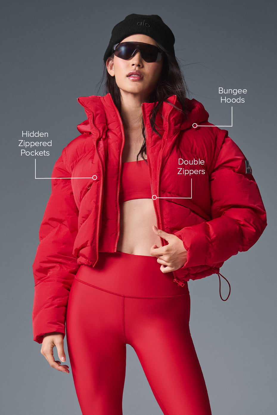 Glacier Puffer - Bold Red image 2