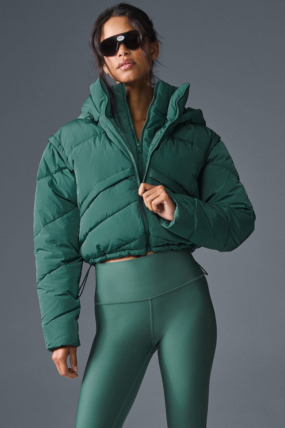 Glacier Puffer - Winter Ivy image 1