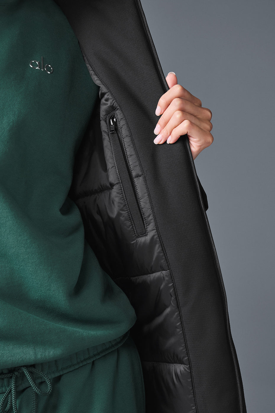 Rain Or Shine Puffer Long Coat - Black image 4