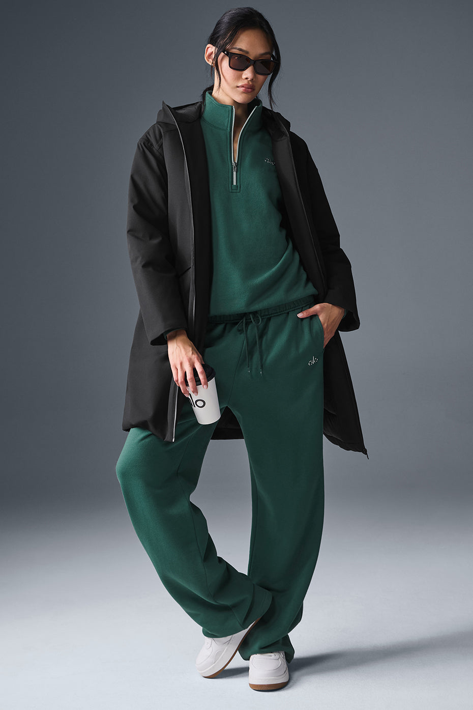 Rain Or Shine Puffer Long Coat - Black image 5