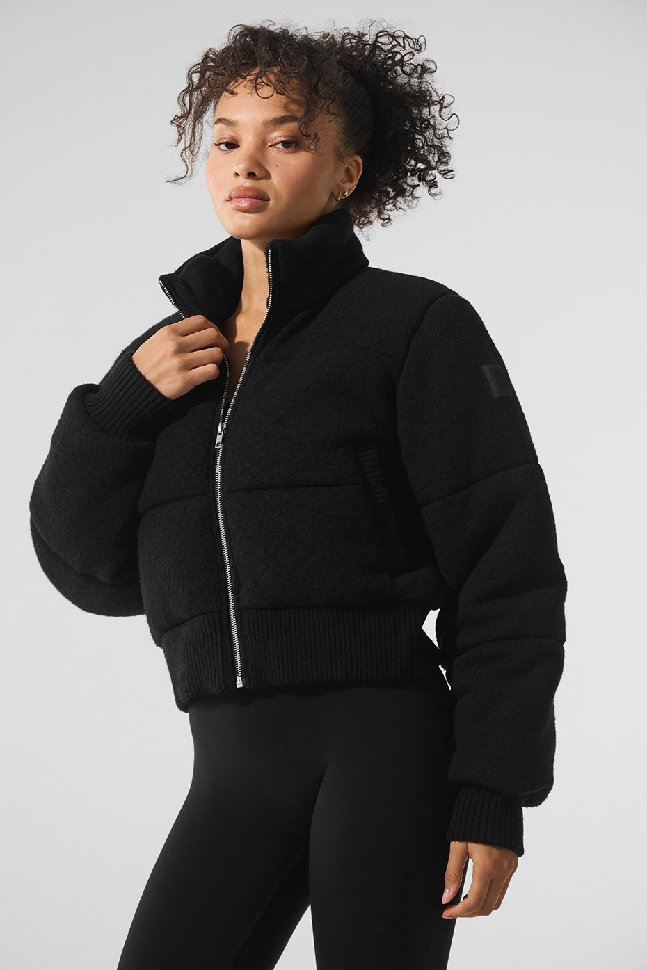 Darling Sweater Puffer - Black image 1