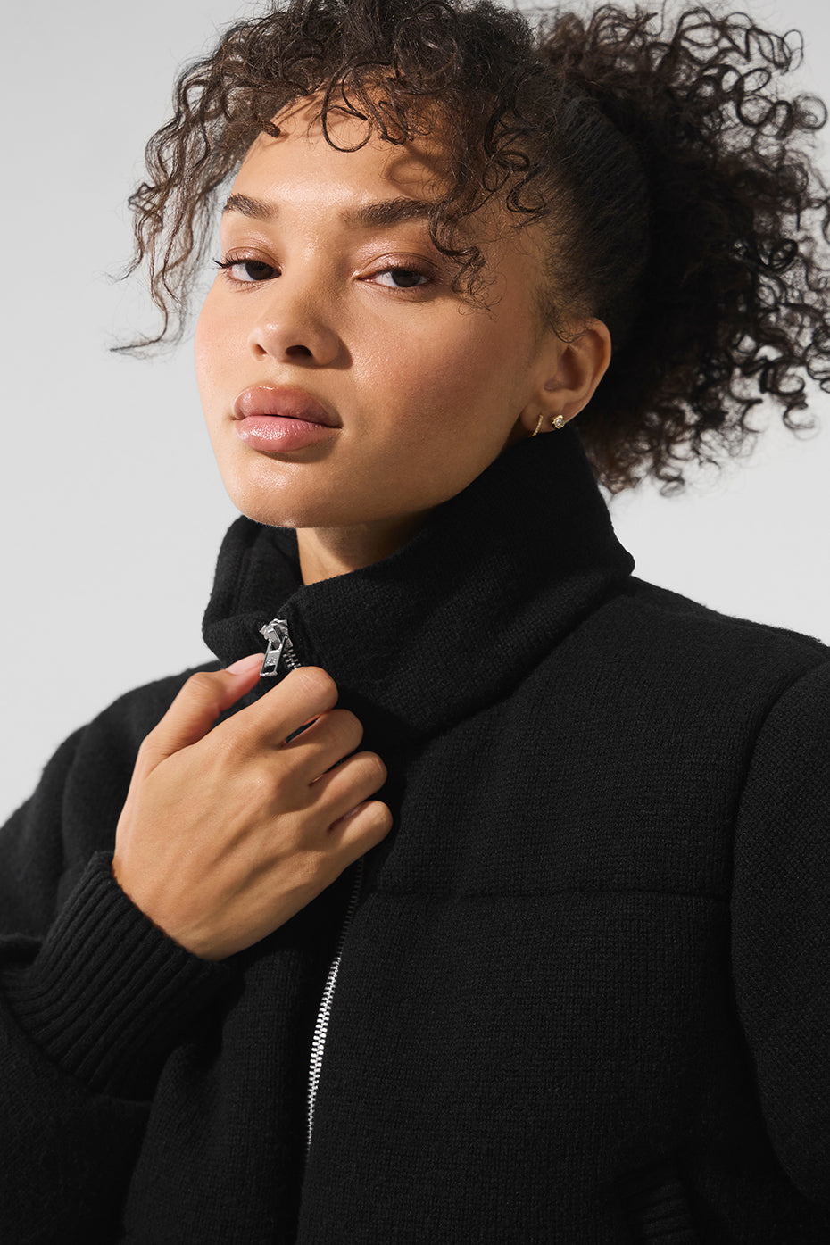 Darling Sweater Puffer - Black image 4