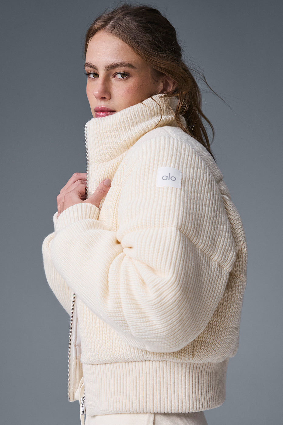 Darling Sweater Puffer - Ivory image 4
