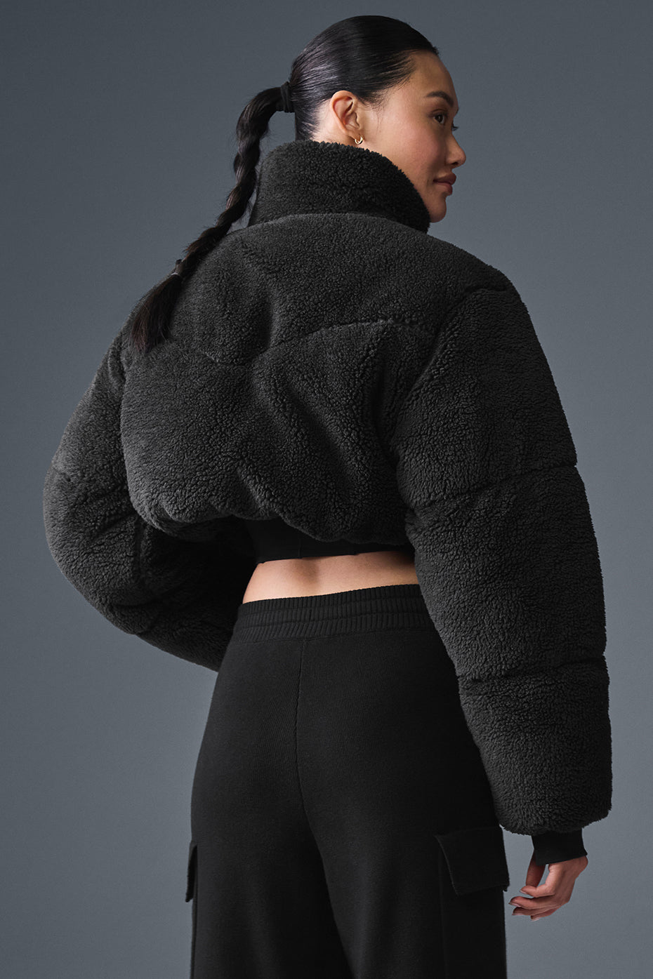 Sherpa Main Act Corset Puffer - Black image 3