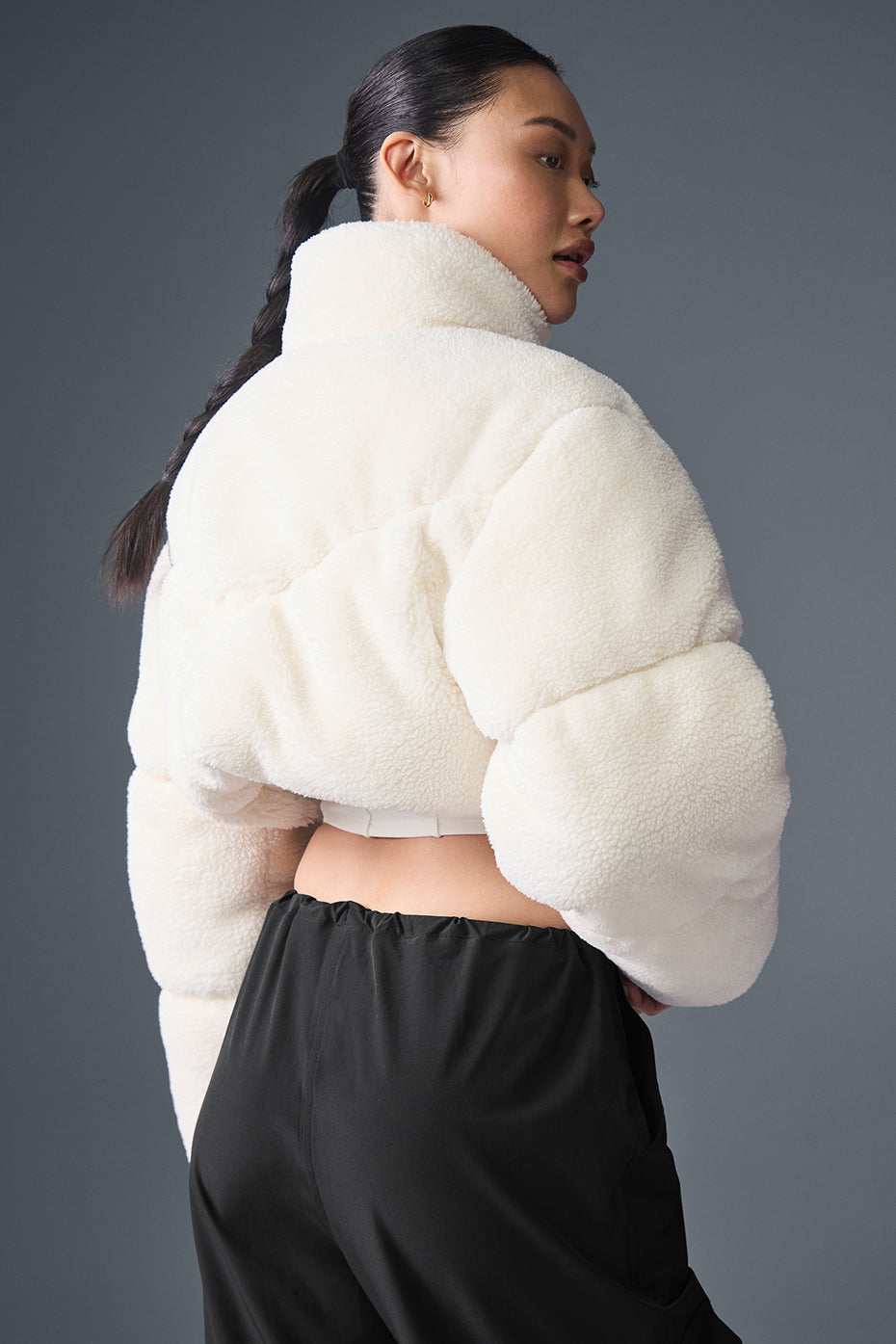 Sherpa Main Act Corset Puffer - Ivory image 3