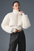 Sherpa Main Act Corset Puffer - Ivory image 1