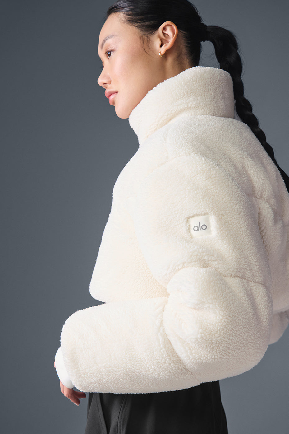 Sherpa Main Act Corset Puffer - Ivory image 4