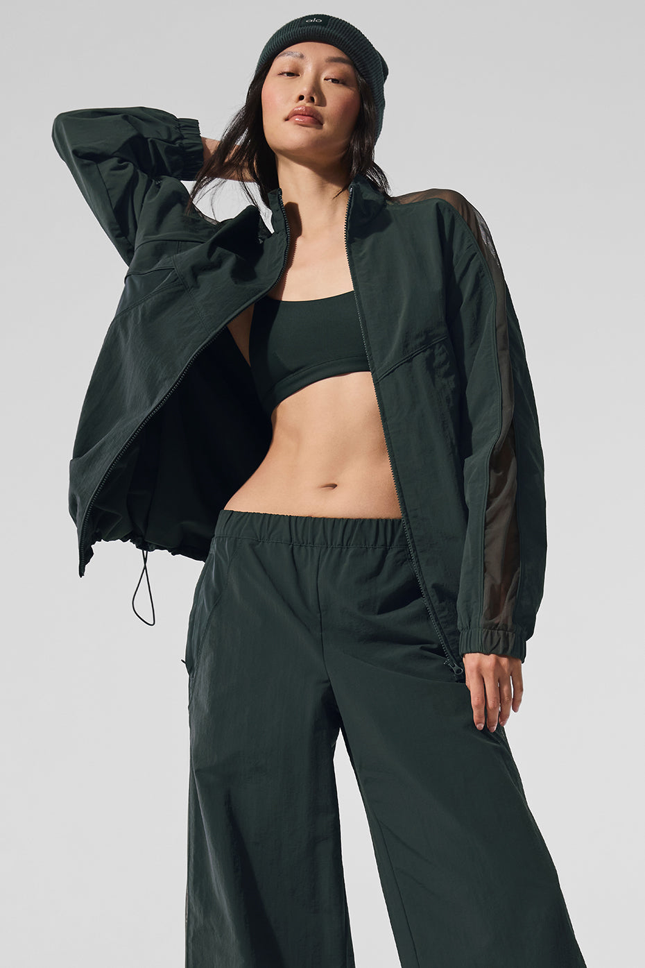 Origin Full-Zip Track Jacket - Charcoal Green image 1