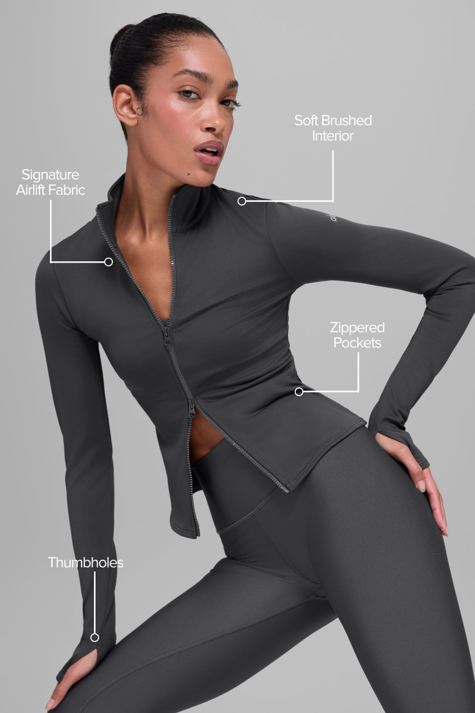 Airlift Winter Warm Radiant Full-Zip Jacket - Anthracite image 2