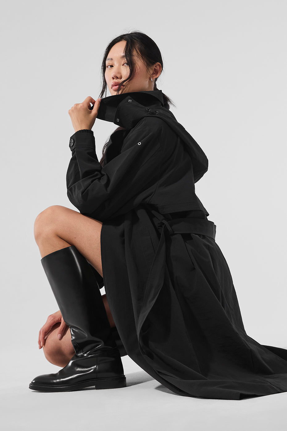 Daybreak Long Coat - Black image 5