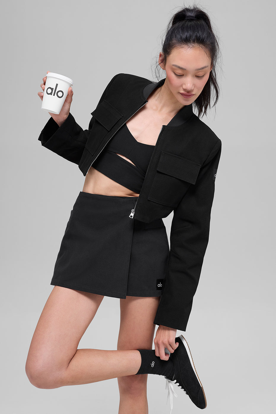Cropped Main Character Jacket - Black image 6