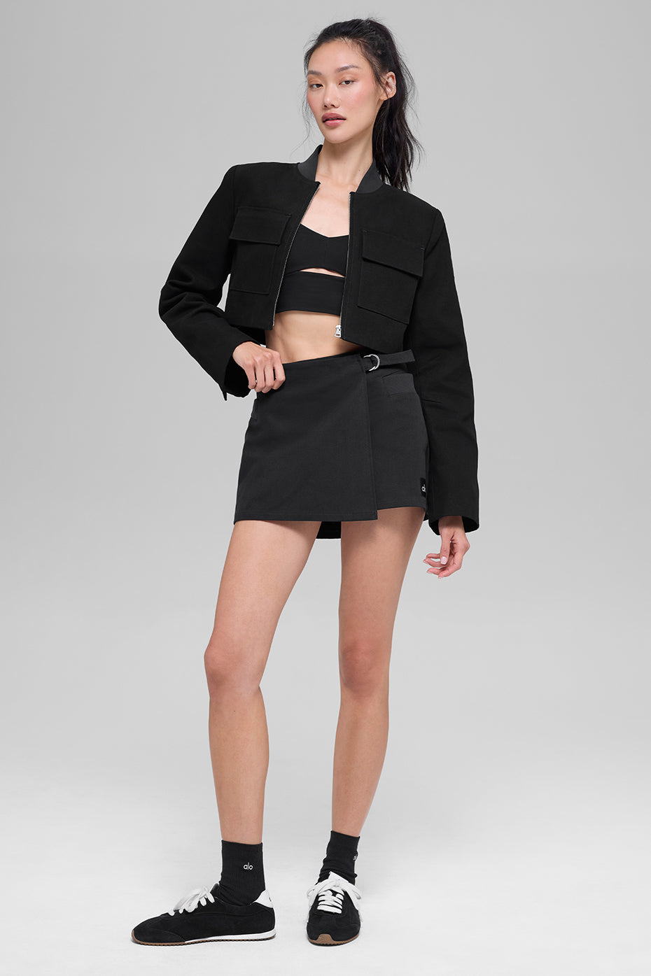 Cropped Main Character Jacket - Black image 5