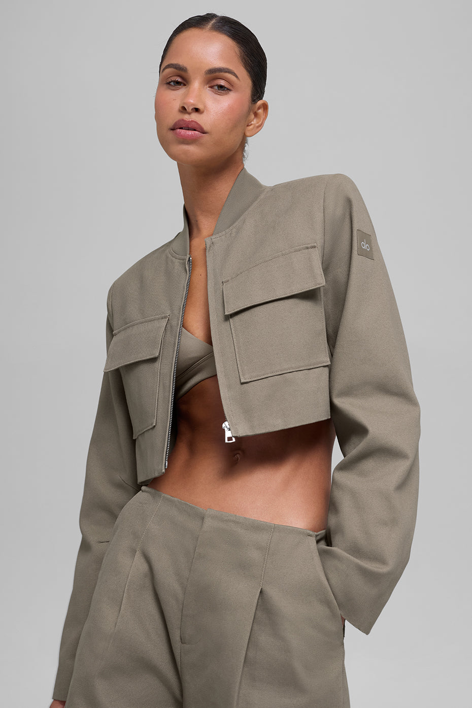 Cropped Main Character Jacket - Light Cocoa image 2