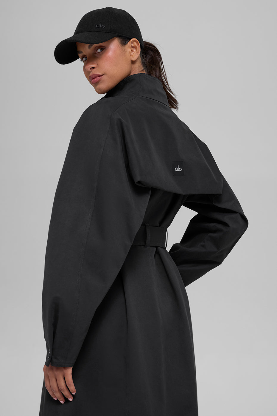 Journey Trench Coat - Black image 3