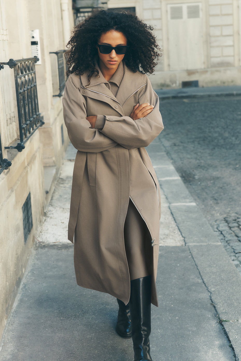 Journey Trench Coat - Light Cocoa image 1