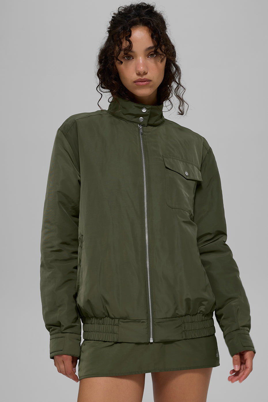 Work It Bomber - Green Olive image 2