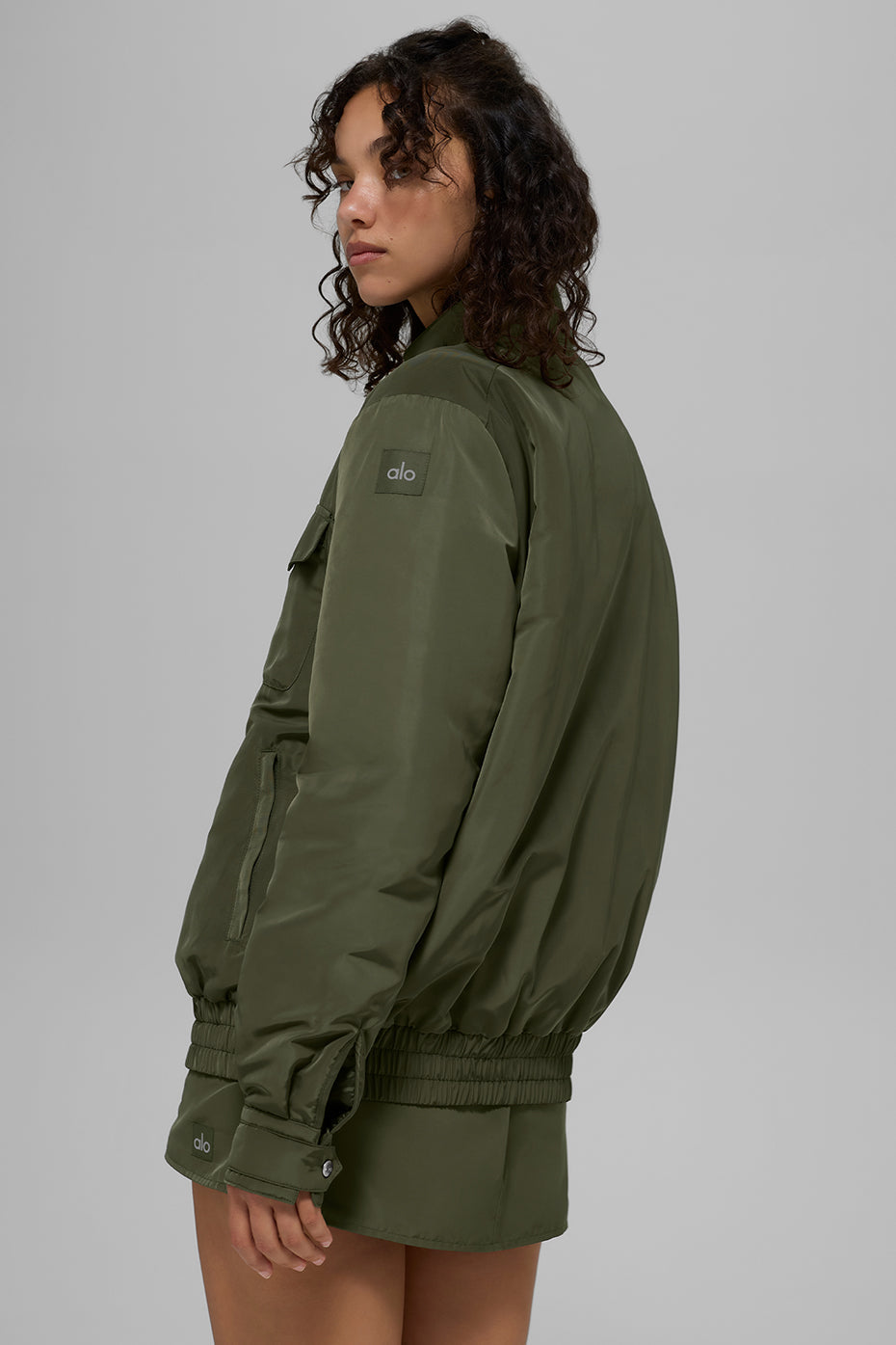 Work It Bomber - Green Olive image 3