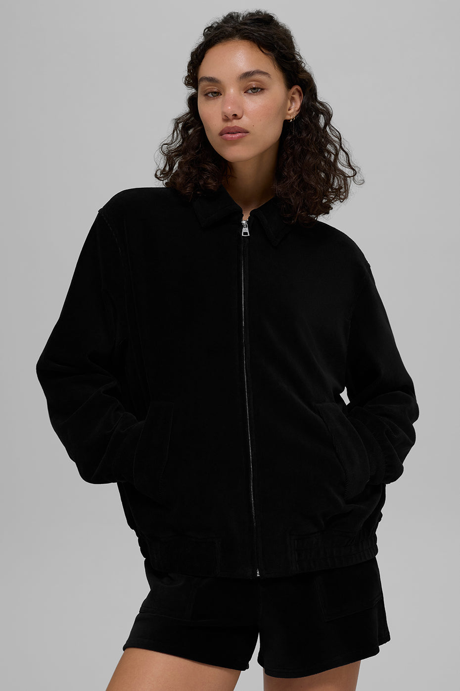 Micro Corduroy On Duty Jacket - Black image 1