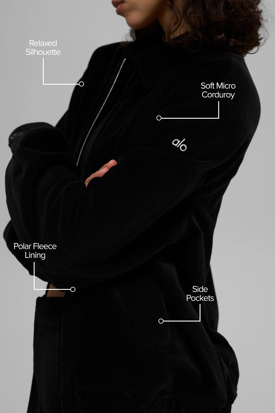 Micro Corduroy On Duty Jacket - Black image 2