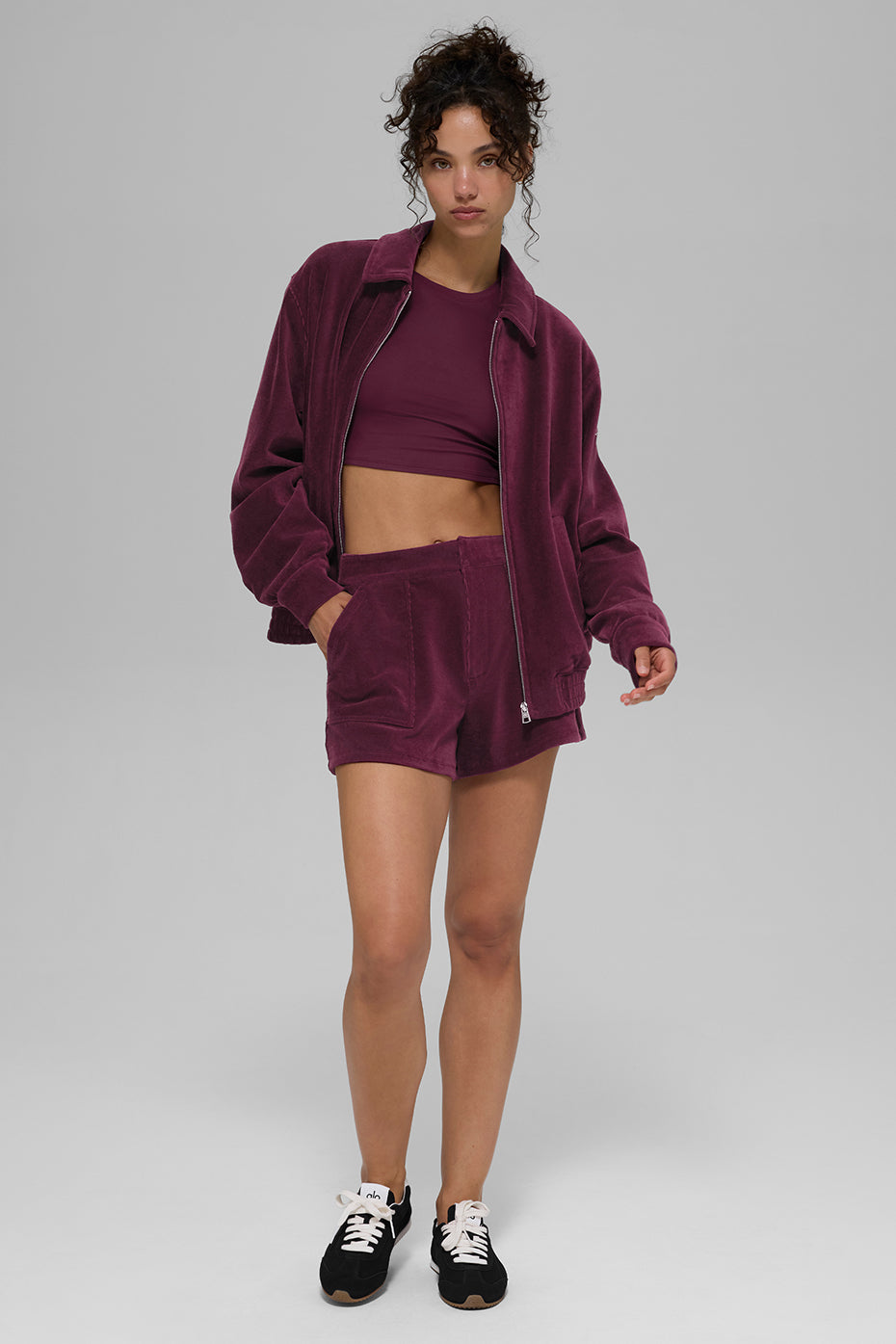Micro Corduroy On Duty Jacket - Burgundy image 6